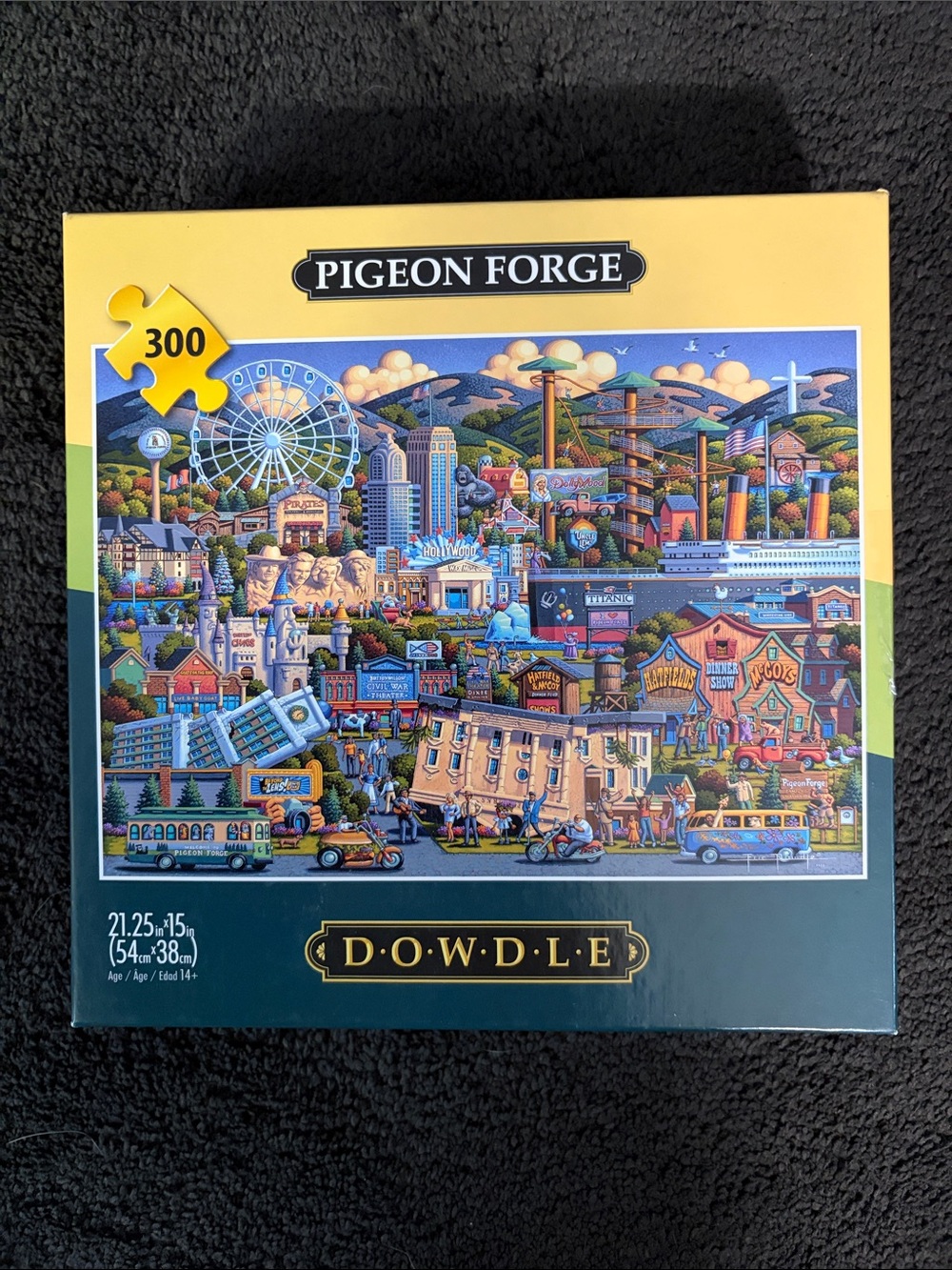 Pigeon Forge 300-Piece Jigsaw Puzzle - Multicolor Dollywood - Picture 8 of 8